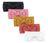 DRESHOW Bébé Bandeaux Bébé Fille Bandeau Cheveux Bande de Cheveux Arc Bande de Cheveux Bandeaux Accessoires Bébé Fille Enfant Turban Bandeau