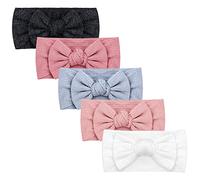 DRESHOW Bébé Bandeaux Bébé Fille Bandeau Cheveux Bande de Cheveux Arc Bande de Cheveux Bandeaux Accessoires Bébé Fille Enfant Turban Bandeau