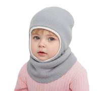 DRESHOW Cappello Passamontagna Bambino Inverno Bambini Cappello Invernali Calda Cappuccio in Maglia Foderato in Pile per Bambini Ragazzi Ragazze 1-6 Anni