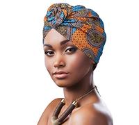 DRESHOW Donne Africane Turbante Pre-Legato Copricapo a treccia Testa Avvolge Cappello Boho Turbante Chemio Cap Elastico Annodato Berretto