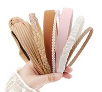 DRESHOW Fasce per Capelli da Donna Diversi Modelli Fascia con Perle e Fiori Fasce per Capelli Vintage Imbottite per Donna e Ragazze