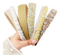 DRESHOW Fasce per Capelli da Donna Diversi Modelli Fascia con Perle e Fiori Fasce per Capelli Vintage Imbottite per Donna e Ragazze
