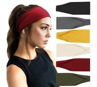 DRESHOW Fasce per Capelli Yoga In Esecuzione Elastico Cerchietti Turbante Fascia Accessori Cerchietti per Donna Ragazze