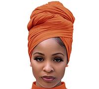 DRESHOW Jersey Turbante Testa Wrap per le Donna Africane Knit Headwraps Urban Capelli Sciarpa Scialle Hijab Foulard Capelli Accessori