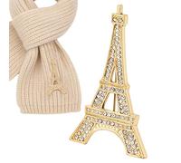 Dress Brooch | 7x5x1.5cm Tower Shape Rhinestone Costume Corsage | Refined Style Trendy Elegant Brooch Pin - For Women Sweater Scarf Coat Jacket Banquet Party