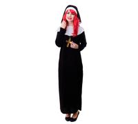 DRESS ME UP - Donna Costume da Suora Infermiera Superiora Cattolico Tgl S/M