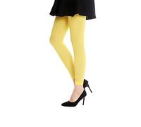 DRESS ME UP - W-014Y-Giallo Calzamaglia Leggings Collant Costume Donna Party Halloween Carnevale Giallo Opaco S/M