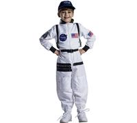 Dress Up America Costume Da Astronauta Per Bambini - Vestito Astronauta Bambino - Vestito Carnevale Astronauta Bambino - Tuta Spaziale Bianca NASA Per Ragazzi E Ragazze