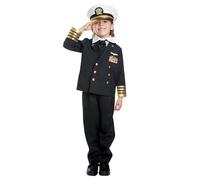 Dress Up America Bambini Costume da ammiraglio della Marina
