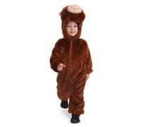 Dress Up America Bambini Felpa Cuddle Scimmia Tuta - Gioco di Ruolo Vestirsi Set