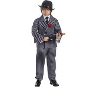 Dress Up America Bambino a Strisce Gangster Costume - Bellissimo Vestirsi Set