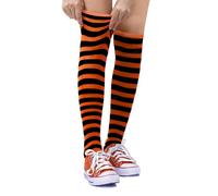 Dress Up America Calzini A Righe In Cotone Per Bambini - Calzini A Righe Alti Fino Al Ginocchio Per Bambine E Bambini | Adolescenti - Eleganti E Comodi