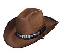 Dress Up America Cappello Cowboy Per Uomo - Cappelli Da Cowboy Western Per Adulti - Cappello Da Cowgirl Marrone Per Feste