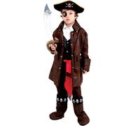 Dress Up America Carino Caraibi Ragazzo Pirata Costume - Bellissimo Vestirsi Set