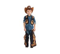 Dress Up America Costume da cowboy per ragazzi - Set di gambali e gilet da cowboy per bambini - Sembrano veri ragazzi