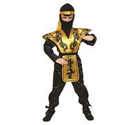 Dress Up America Costume da ninja d'oro - Costume da guerriero feroce samurai per ragazzi e ragazze