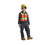 Dress Up America Costume Da Operaio Edile Per Bambini Con Casco - Costume Da Operaio Edile Per Bambini Per Giochi Di Ruolo