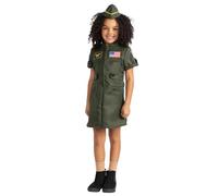 Dress Up America Costume Da Pilota Da Caccia Per Ragazze - Abito Da Pilota Da Caccia Dell'aeronautica Militare - Abito Top Gun Per Ragazze