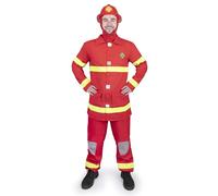 Dress Up America Costume da Pompiere per Adulto - Costume da Pompiere da Uomo - Ottimo Regalo per Giochi di Ruolo E Divertimento