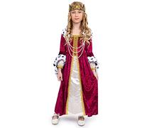 Dress Up America Costume da regina per bambina - Costume da principessa rinascimentale per bambini - Completo abito reale e corona
