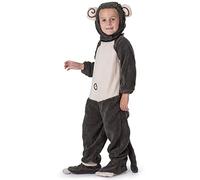 Dress Up America Costume da Scimmietta per Neonati e Bambini - Vestito da Scimmia Marrone in Peluche - Tutina Intera ad Animale per Carnevale, Halloween, Feste e Travestimenti