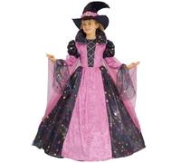 Dress Up America Costume da Strega per Bambine - Costume da Strega Rosa E Nero per Bambini - Set di Travestimenti da Strega di Halloween per Bambini