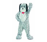 Dress Up America Dalmata Costume - Mascotte Cane Bianco e Nero - Peluche Mascotte Dalmata per Adulti e Ragazzi (Largo (Vita: 86-96 Altezza: 127-145 cm))