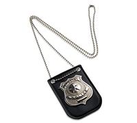 Dress Up America Distintivo della Polizia per Bambini - Fai Finta di Giocare Accessori per Costumi da Poliziotto Distintivo da Poliziotto per Poliziotto SWAT E FBI con Catena E Clip da Cintura