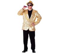 Dress Up America Giacca di paillettes oro completamente foderata per adulti