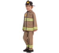 Dress Up America KJ Pompiere Costume per Bambini - Vestirsi Set Gioco di Ruolo