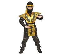 Dress Up America Oro Ninja Costume - Intenso Guerriero Samurai per Ragazzi
