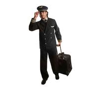 Dress Up America Pilota Costume per Adulti - Linea Aerea Capitano Uniforme Uomo