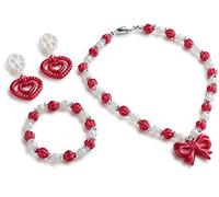 Dress Up America Principessa rossa Gioielli Set per Grils che contiene Principessa