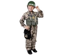 Dress Up America Set Costumi Delle Forze Speciali Dell'esercito Con Casco Navy Seal - Costume Militare Per Bambini Per Giochi Di Ruolo - Costume Militare In Maschera