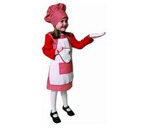 Dress Up America Set di costumi Rossa Percalle Ragazza Chef per bambini