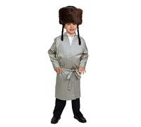 Dress Up America Striped Yerushalmi chasidic Bekitcha Vestito di rabbino ebraico per bambini e adulti