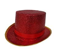 Dress-Up-America Top Cappello per Adulti - - Lucido Smoking Cappello per Uomo