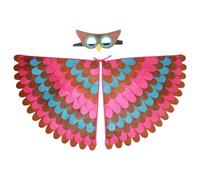 Dress Up Bird Wings - Gradient Costume Cape, Colorful Feathery Outfit | Skin-Friendly Themed Face Cover, Lightweight Fancy Masquerade Wrap, Costume Wings For Festival Cosplay, Halloween Nights, Dance