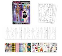 Dress Up Sticker Book - Fashion Activity Play Pad, gioco di design riutilizzabile in outfit | Collezione di guardaroba creativo per viaggi divertenti apprendimento che sviluppo abito abbinata finta