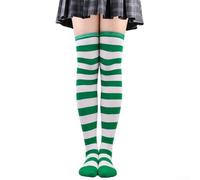 Dress Up Your Look Calzini da donna sopra il ginocchio a righe per ogni occasione (F)
