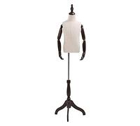 Dress Ways - Vestito da manichino per bambini, lunghezza media, modello di abito regolabile per bambini dai 2 agli 8 anni, base a disco in legno, 4 anni (base triangolare