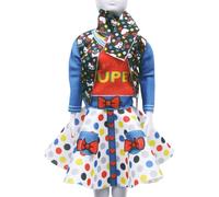 DRESS YOUR DOLL Kit Di Cucito Fai Da Te Design Di Tessuti Per La Moda Hello Kitty LucyDots&bow Kit Per Imparare a Cucire Di Design Di Moda Per Ragazze Per Bambola Da 29 cm Stoffe Per Cucito Creativo