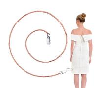 Dress Zipper Helper Zipper Pull Helper Beaded Extender,Puller Aid Tool Assistant Design with Hook and Clip,Up Down Dress and Boot Yourself,Convenient, Easy to Use, Save Time, Length 80cm