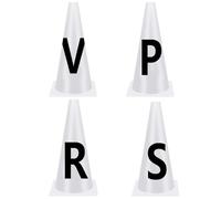 Dressage Letters - Dressage Letter Cones, Horse Riding Letters, Competition Dressagee Markers, Horse Training Equipment Sports Cone with Letter for Equestrian Athletes Events
