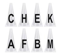 Dressage Markers - Lettered Training Cones, Durablee Competition Horse Equipment, Lightweight Riding Accessories, Precision Layout Instruments | Portable Horse Practice Tools Reliable Course Mar