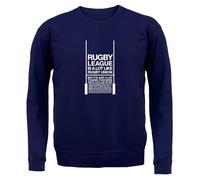 Dressdown Felpa Uomo Unisex Manica Lunga Rugby League Six Nations England