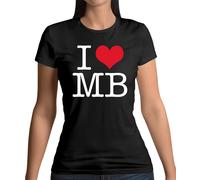 Dressdown I Heart MB T-Shirt Donna Nera Buble Fan Love Michael Singer