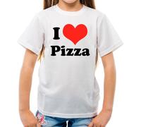 Dressdown I Love Pizza T-Shirt Bambino Manica Corta 100% Cotone