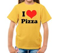 Dressdown I Love Pizza T-Shirt Bambino Manica Corta 100% Cotone