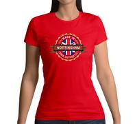 Dressdown Made In NOTTINGHAM T-Shirt Donna Cotone Girocollo Manica Corta